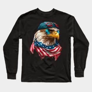 4th of July Eagle Long Sleeve T-Shirt